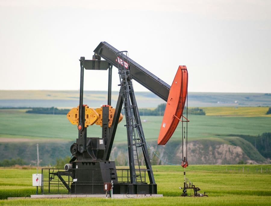 Oil drilling rig in Texas